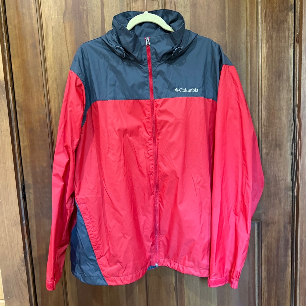Columbia Men Glennaker Lake II Rain Jacket Lightweight Packable Stowable Hood XL